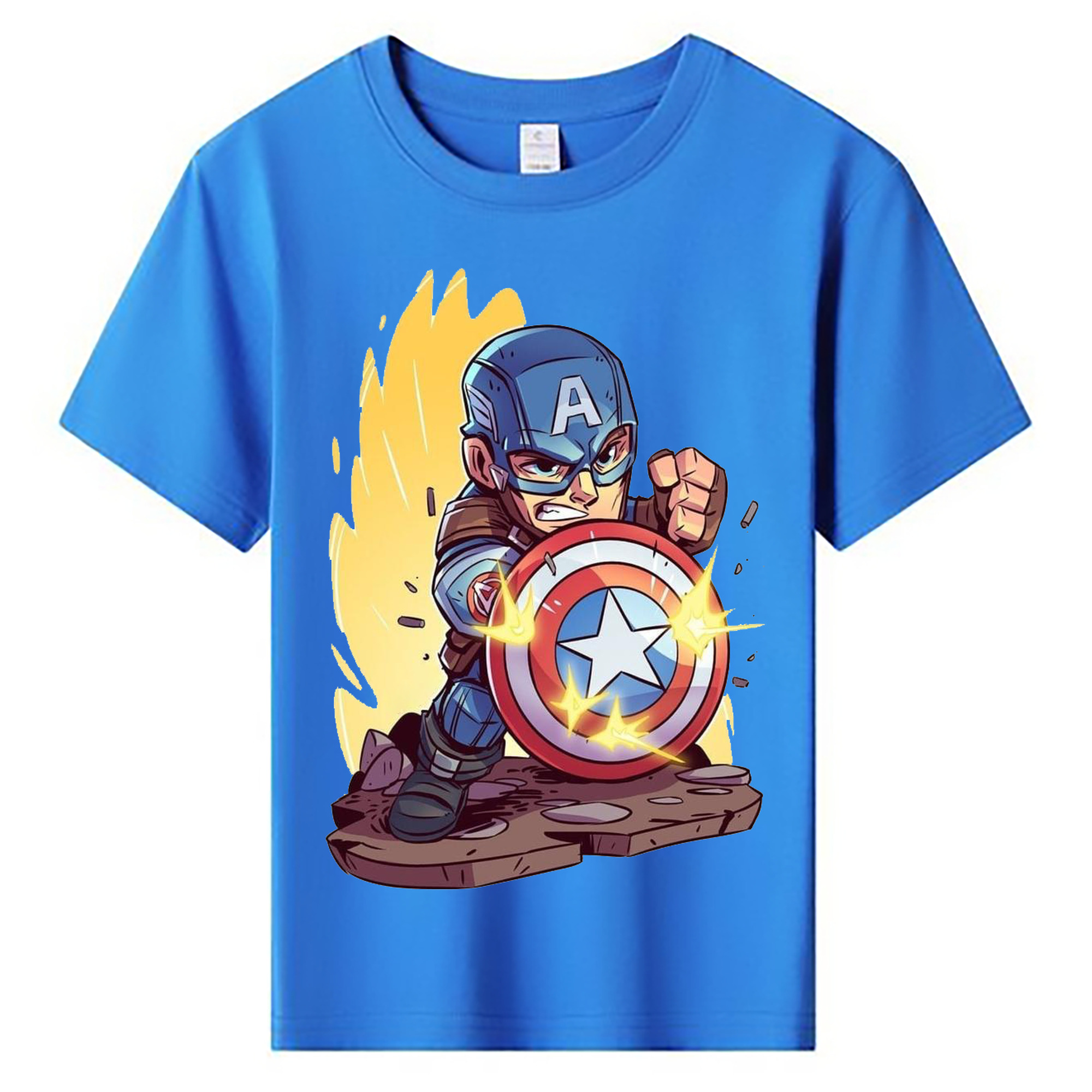 （画像用） アベンジャーズ The Avengers 綿100％キッズTシャツ（フロントプリント）